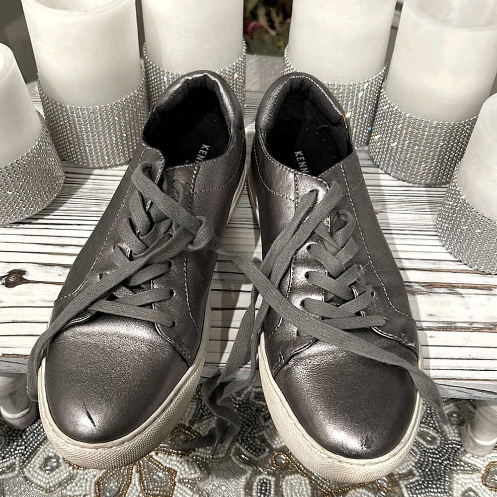 Kenneth Cole Silver Sneakers